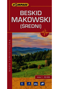 Mapa turystyczna Beskid Makowski (redni) 1:50 000