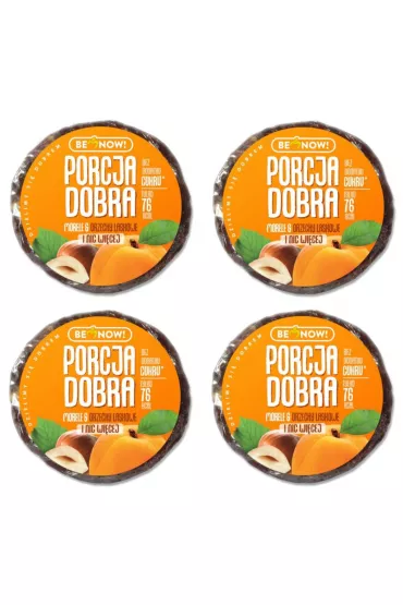 Porcja Dobra Krek morelowo-orzechowy Zestaw 4 x 25 g