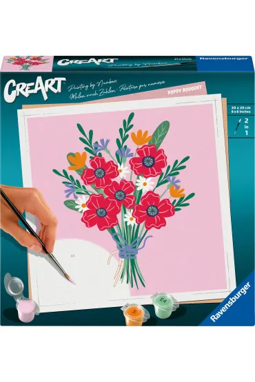 Malowanie po numerach CreArt - Bukiet Mak�w Ravensburger