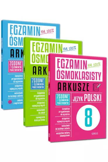 Egzamin �smoklasisty. Arkusze: J�zyk polski, matematyka i j�zyk angielski
