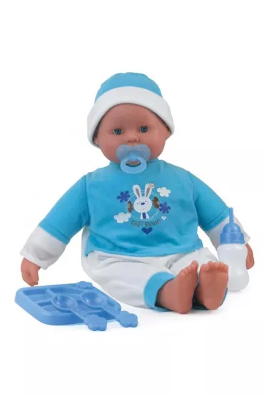 Lalka Bobas 46 cm Talking Tilly - interaktywna ch�opiec, butelka, akcesoria * Peterkin
