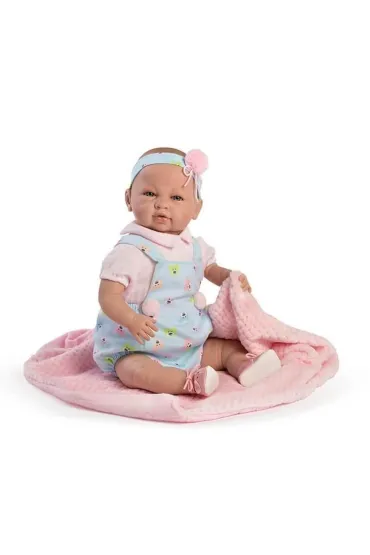 Lalka hiszpa�ska bobas Mantita z kocykiem 46cm Berbesa