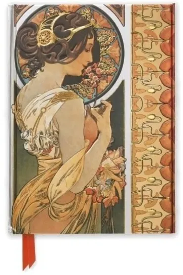 Flame Tree Notatnik A5 linia TW Pierwiosnek Alfons Mucha