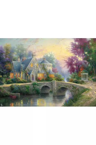Puzzle 3000 el. Wieczorn� por� Schmidt - Thomas  Kinkade