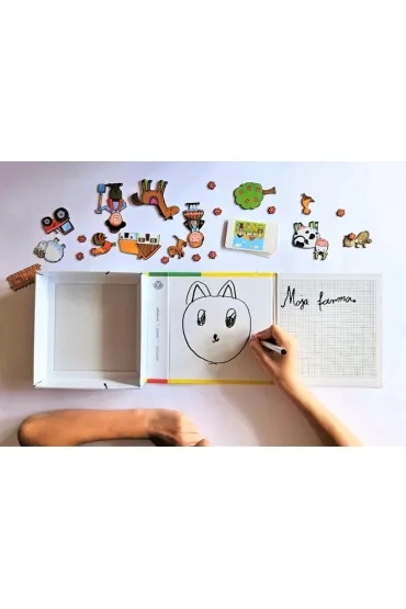 Puzzle magnetyczne Farma Alexander