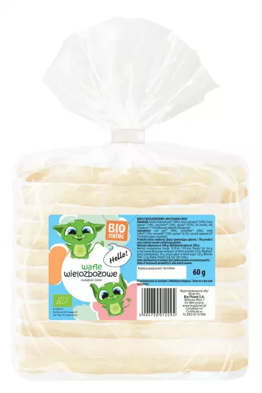 Biominki Wafle wielozboowe 60 g Bio