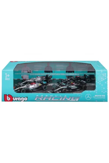 Bburago model 1:43 zestaw bolid�w f1 mercedes amg w12 w13 w14 18-38093