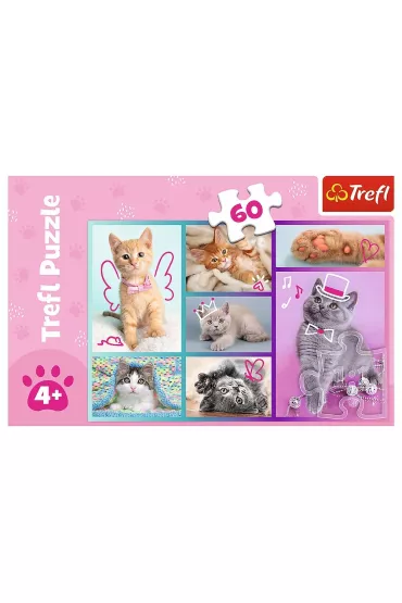 Puzzle 60 el. S�odkie kociaki Trefl