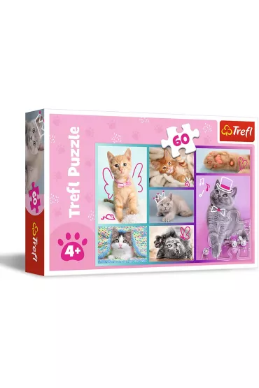 Puzzle 60 el. S�odkie kociaki Trefl