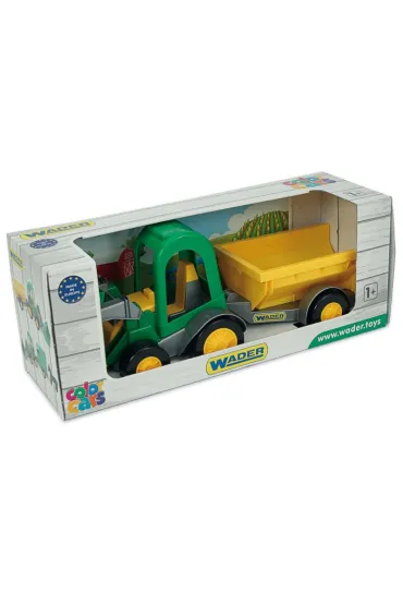 Farmer traktor �adowarka z przyczep� Wader