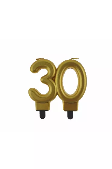 Godan �wieczka liczba 30 URODZINY metaliczna B&C 8cm