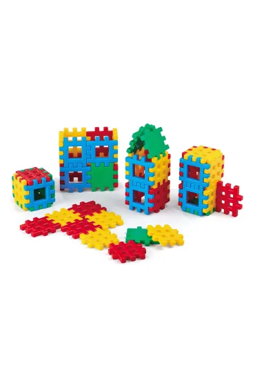 Klocki konstrukcyjne dla najm�odszych Klocki konstrukcyjne Waffle 48 element�w Kostka MARIOINEX 900260