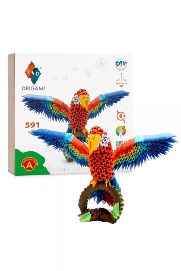 Origami 3D - Papuga/Parrot Alexander
