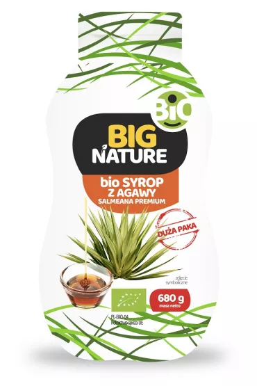 Big Nature Syrop z agawy Salmeana Premium 680 g Bio