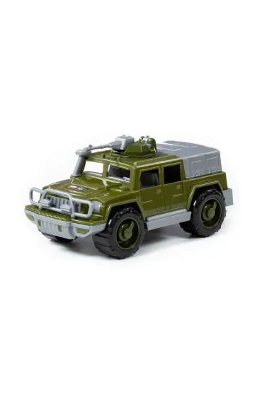 Samoch�d Jeep wojskowy "Zwiadowca Safari" z jednym karabinem maszynowym Polesie