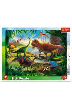 Puzzle ramkowe 25 el. Dinozaury Trefl