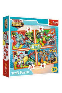 Puzzle 4w1 Czas na transformacj Trefl