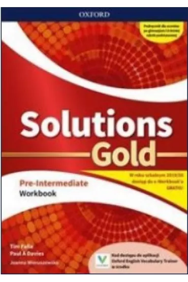 Solutions Gold. Pre-Intermediate. Workbook - Tim Falla, Paul Davis