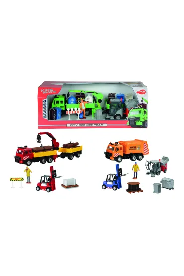 City Service Team 3 rodz.3827004 * Dickie Toys