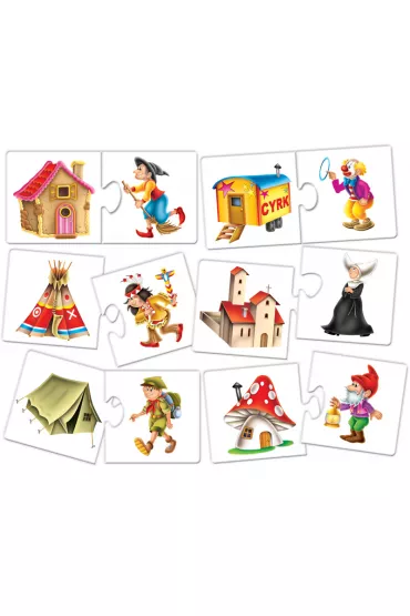 Puzzle edukacyjne. Czyje to mieszkanko? Adamigo