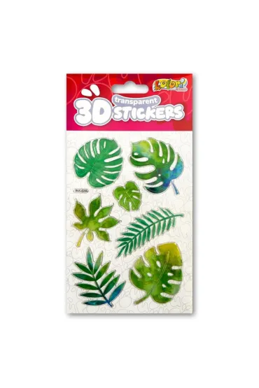 Penmate Naklejki 3D Transparent Green Leaves