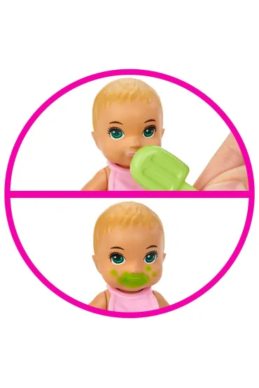 Barbie Lalka dziecko + akcesoria GHV84 Mattel