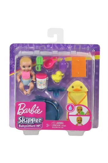 Barbie Lalka dziecko + akcesoria GHV84 Mattel