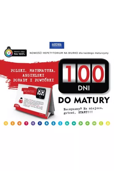 100 dni do matury. Polski, matematyka i angielski. Porady i powtrki - Ryszard  Popioek