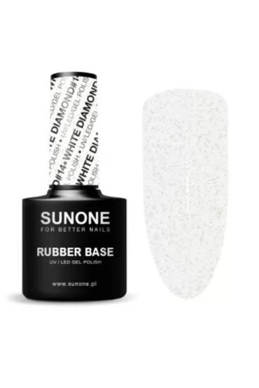 Sunone Rubber Base 14 White Diamond Baza hybrydowa kauczukowa 12 g