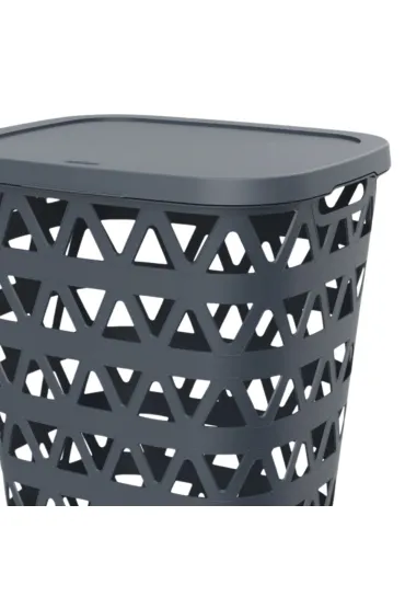 Curver kosz na bielizn� 55l granatowy
