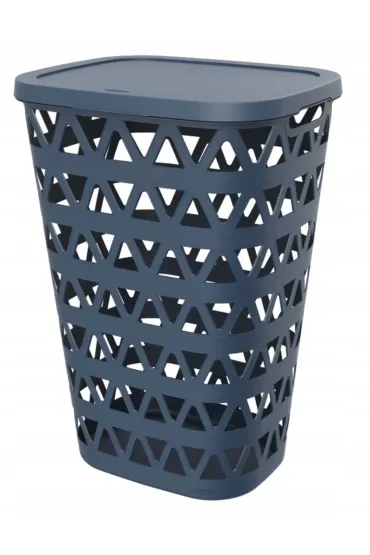Curver kosz na bielizn� 55l granatowy