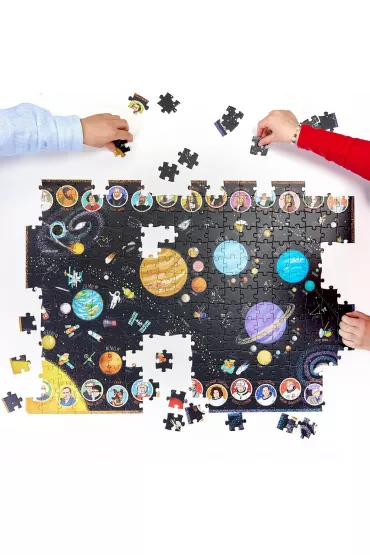Puzzle odkrywcy 300 el. Ukad Soneczny Bright Junior Media