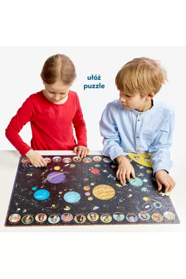 Puzzle odkrywcy 300 el. Ukad Soneczny Bright Junior Media