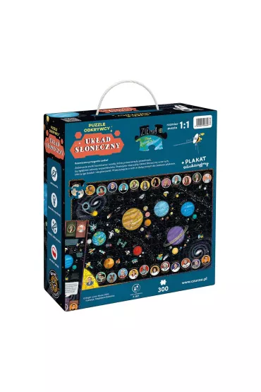 Puzzle odkrywcy 300 el. Ukad Soneczny Bright Junior Media