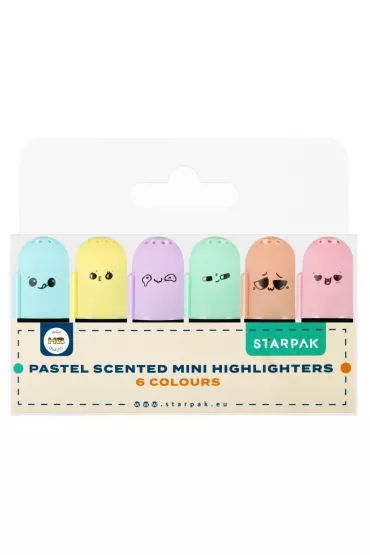 Starpak Mini zakre�lacz zapachowy pastel 6 szt.