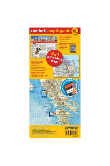 Korfu i Zakintos map&guide XL�laminat 2025 - Piotr Jab�o�ski