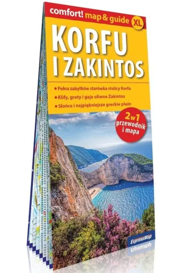 Korfu i Zakintos map&guide XL�laminat 2025 - Piotr Jab�o�ski