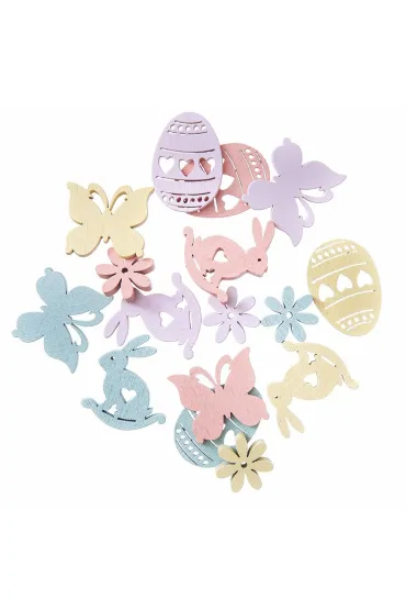 dpCraft Kszta�ty z drewna wielkanoc pastel 20 szt.