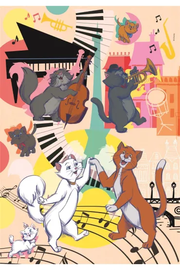 Puzzle 104 el. SuperColor. Aristocats Clementoni
