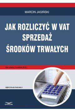 eBook Jak rozliczy w VAT sprzeda rodkw trwaych pdf