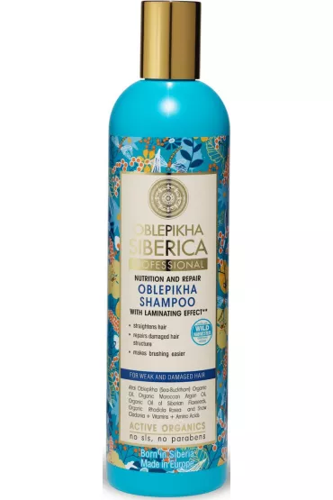Natura Siberica Oblepikha Shampoo rokitnikowy szampon do wosw sabych i zniszczonych 400 ml
