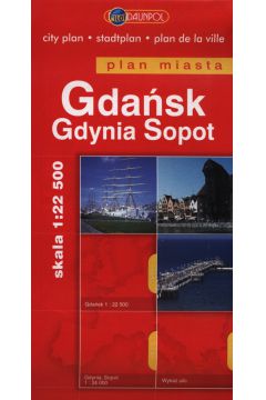 Gdask Gdynia Sopot plan miasta 1:22 500