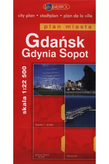 Gda�sk Gdynia Sopot plan miasta 1:22 500