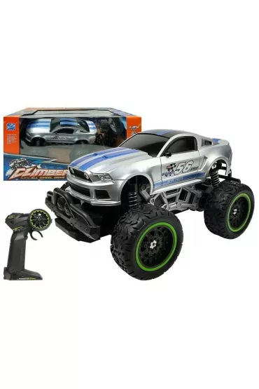 Auto zdalnie sterowane R/C 6.5 km/h srebrne LeanToys