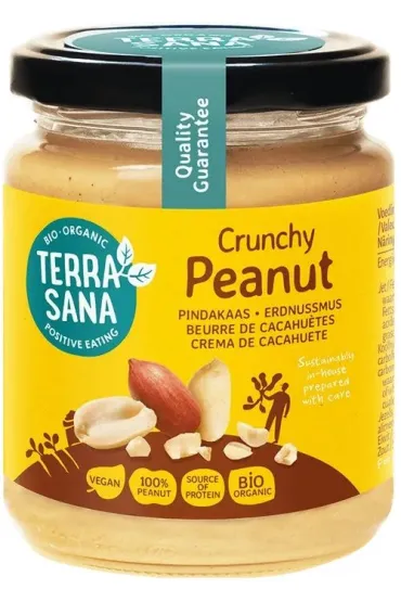 Terrasana Krem z orzeszk�w ziemnych pra�onych 100% crunchy 250 g Bio