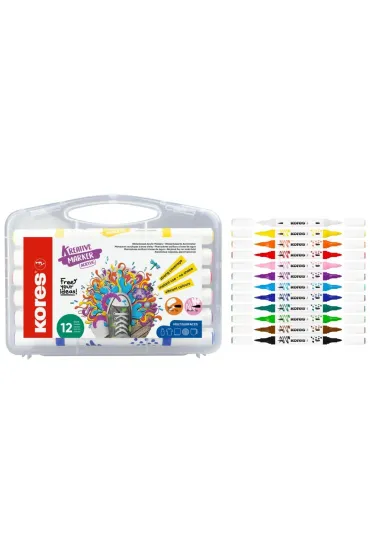 Tombow Markery akrylowe Kreative dwustronne 12 szt