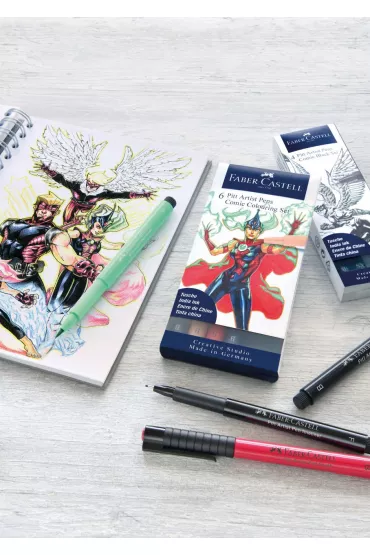 Faber-Castell Zestaw do rysowania komiks�w Pit Artist Pen The Famazings Mother 6 szt.