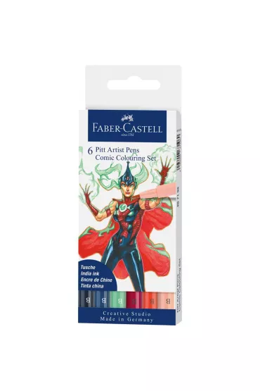 Faber-Castell Zestaw do rysowania komiks�w Pit Artist Pen The Famazings Mother 6 szt.