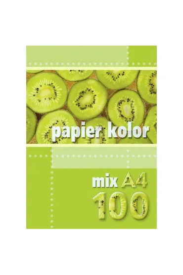 Kreska, papier kolorowy A4, 80 g/m2, wielokolorowy 100 ark.