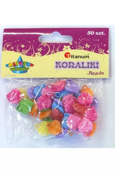 Titanum Koraliki liscie 50 sztuk PD069 bpz *